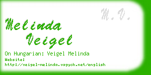 melinda veigel business card
